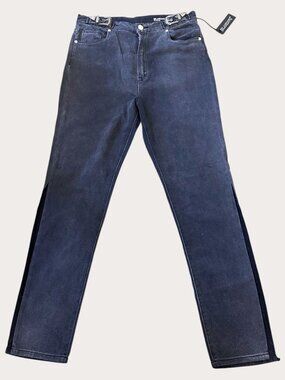 BLANK*NYC Bleeker High‑Rise Skinny Jeans Size 29 NWT Western Buckle Raw Hem